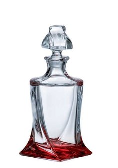 Whiskey Karaf Quadro (decoratie) - Kristal - 800 ml.