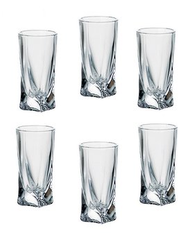 Crystal shot glass Quadro 50 ml